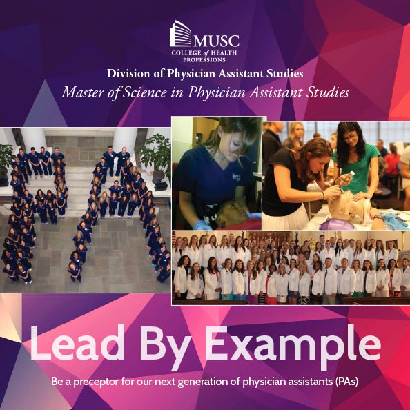 Brochure, Medical University of South Carolina, College of Health Professions, Physician Assistant Studies Program Preceptorship